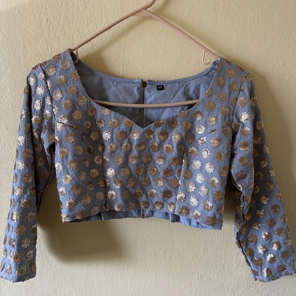NWOT The Saree Room lengha/saree blouse in size XS